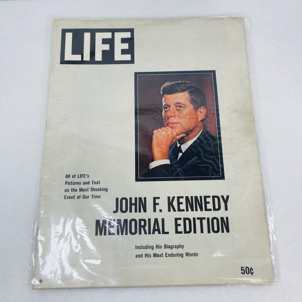 Vintage LIFE Magazine John F. Kennedy Memorial Edition JFK 1963 Collectible